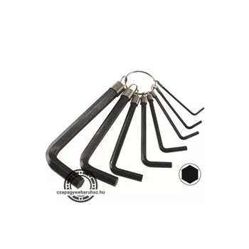 imbuszkulcs klt.; 10 db, (H2-2,5-3-4-5-6-8-10-12-14 mm)