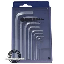 imbuszkulcs klt. 8db ; 2-10mm, szénacél, horganyzott