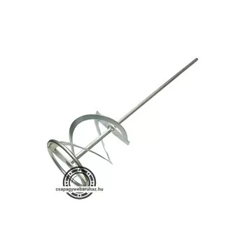   festék- és habarcskeverő szár, fúrógéphez, hatszög befogás; 400×80mm, horganyzott