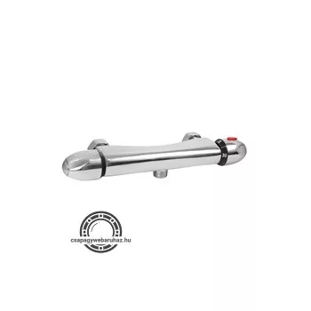   termosztátos (termosztatikus/hőfokszabályzós) zuhany csaptelep, 150mm, kerámia szelep, króm, (cső és fej nélkül)