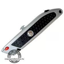 PVC vágókés, gyorstöltős, alumíniumházas ; alu házas, pengetárolós, 5db trapézpengével, pótpenge: 9124 (trapéz - 5db), 9