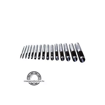   bőrlyukasztó klt., textil tartóban; 15db, 2-22mm    (méretek: infó!)