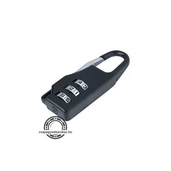   bőröndlakat, számzáras, 1000 db kód beállítható, 21,5x60mm, kengyelátmérő: 3,5 mm