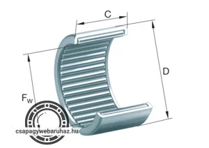 7E-HVS 16X22X19/8A NTN tűgörgős csapágy , telegörgős