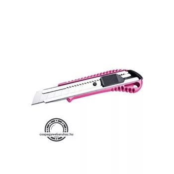   tapétavágó kés, fémházas, Extol Lady; 18mm, gumis betét