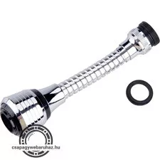 perlátor (aerator csőrvégre), M22 belső-/M24 külső menetes, 7 cm flexibilis szár, BALETTO, SONATA, csaptelepekhez