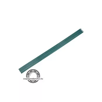   futtató karó üvegszálas, 10 db, zöld, 120cm × 7,9mm, kör keresztmetszetű