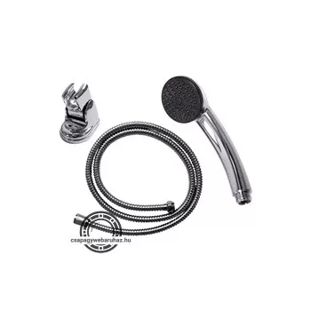   zuhany készlet; 1 funkciós fej, tömlő 150 cm, fali zuhanytartó