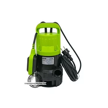   szennyvíz búvárszivattyú, úszókapcsolóval, 750W Extol Craft, szállító teljesítmény: 13,5m3/h, max. száll. 8 m