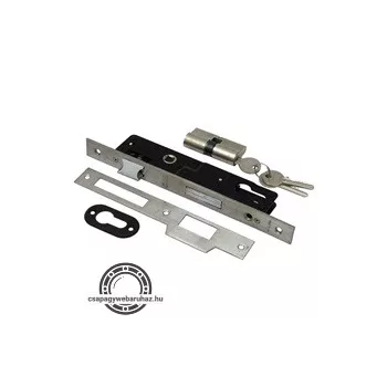   Biztonsági portálzár cilinderes 40 mm + zárbetét 3 kulccsal, Flame