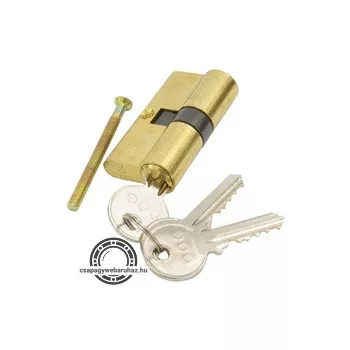 Hengerzárbetét, 30/30 mm, réz, 3 kulcsos, Flame