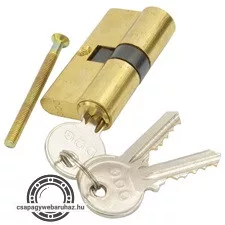 Hengerzárbetét, 30/30 mm, réz, 3 kulcsos, Flame