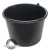 habarcsos vödör; 20 liter, fekete, műanyag