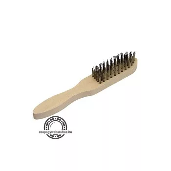 drótkefe 5 soros fanyelű ; 280mm hosszú, 25mm szálhossz