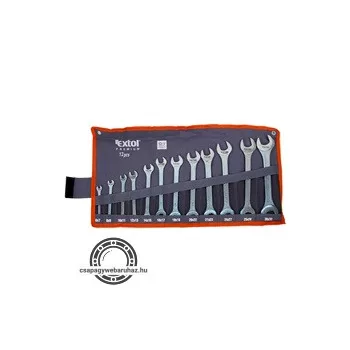 villáskulcs klt., CrV., vászon tartóban; 12db, 6-32mm