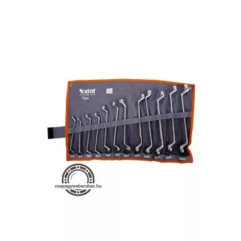 csillagkulcs klt., 12db; 6-32mm, CrV. vászon tartóban