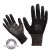 Kötött kesztyű fekete nylon, XXL-es méret, 11' poliuretánba mártott teny. és ujjhegy., gumírozott mandzs
