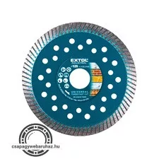 gyémántvágó, ipari korong,TURBO,gyors vágás; 125×22,2mm, száraz és vizes vágásra