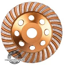 gyémántcsiszoló korong; 125mm×22,2mm, Turbo/lamellás jellegű