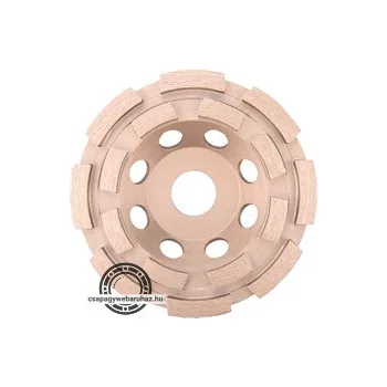 gyémántcsiszoló korong; 115mm×22,2mm, kétsoros