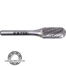 keményfém turbómaró (rotormaró), hengeres, kerek orrú, átmérő 12×25mm/szár 6mm, keresztfogazás
