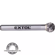 keményfém turbómaró (rotormaró), gömb alakú, 10 mm átmérőjű/ 6 mm szárú, keresztfogazás