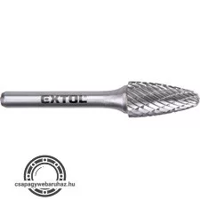 keményfém turbómaró (rotormaró), íves, kerek orrú, átmérő 12×25mm/szár 6mm, keresztfogazás