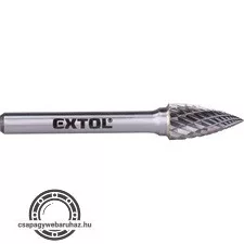 keményfém turbómaró (rotormaró), íves, hegyes orrú, átmérő 10×20mm/szár 6mm, keresztfogazás