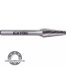 keményfém turbómaró (rotormaró), kúpos, kerek orrú, átmérő 10×25mm/szár 6mm, keresztfogazás