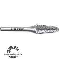 keményfém turbómaró (rotormaró), kúpos, kerek orrú, átmérő 12×28mm/szár 6mm, keresztfogazás