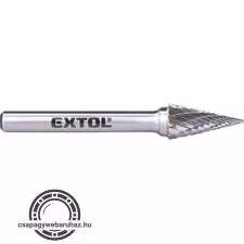 keményfém turbómaró (rotormaró), kúpos, hegyes orrú, átmérő 10×20mm/szár 6mm, keresztfogazás