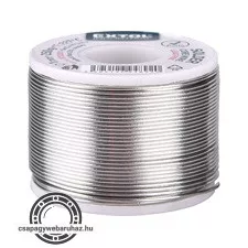 forrasztó ón, gyantás, műszerész forrasztáshoz; 250g, átmérő 1mm, 99,3% ón + 0,7% réz tartalmú, gyantás, T: 227 °C