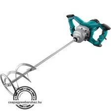 elektromos festék- és habarcskeverő gép (mixer) 1800W, M14 menet, lágy indítás,  ford I=180-400/min, II=300-700/min