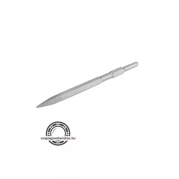 betonvéső hegyes, HEX; 280 mm, (szár átm:17 mm)