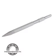 betonvéső hegyes, HEX; 280 mm, (szár átm:17 mm)