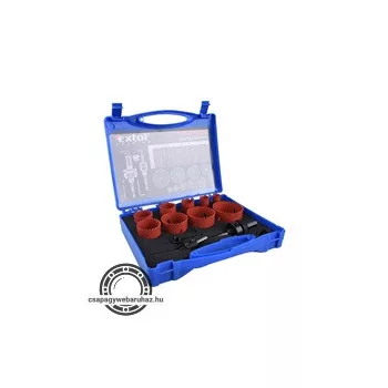   körkivágó klt.,HSS Bi-metál,13db-os,(19-22-29-35-38-44-51-57-64mm) műanyag,fa,gipszk.,ALU,réz, vas,acél,rozsdamentesa.