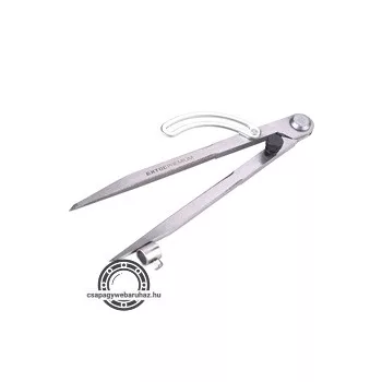 asztalos körző, fém, ceruza tartóval