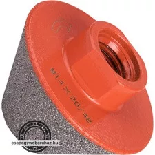 lyukmaró, csonkakúp (lyuktágító/lyukfúró/furat csiszoló) csempére, gyémánt bevonat; 48mm × M14, sarokcsiszolóra