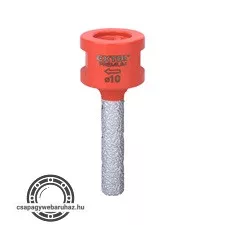 lyukmaró (lyuktágító/ujjmaró) kerámiára  és csempére, gyémánt vágóél; 10mm × M14, sarokcsiszolóba fogható