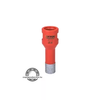   körkivágó csempére, gyémánt vágóél; 16mm × M14, sarokcsiszolóba fogható