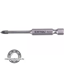 fúró üvegre, kerámiára és csempére, keményfém lapkás; 6×80mm, 1/4" hatszög befogás