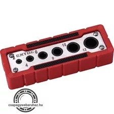 fúróvezető sablon (fúrósablon) fúrószárakhoz, 6 méret: 3-13 mm