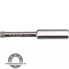 körkivágó üvegre, kerámiára  és csempére, gyémánt vágóél; 8×65mm, fúrógépbe fogható