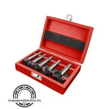 pánthelymaró klt., átm.:15-20-25-30-35 mm, keményfém lapkás, befogás: 8 ill. 10 mm, hosszúság: 85mm, fa dobozban