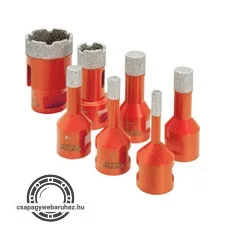 körkivágó csempére klt. 7 db, gyémánt vágóél; 6-35mm × M14, sarokcsiszolóba fogható