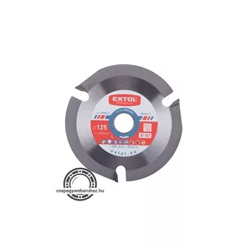   körfűrészlap, keményfémlapkás, 125×22,2mm(lyuk átm), T3; 4,0 mm lapkaszélesség, max. 12.000 ford/perc