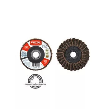   lamellás csiszoló INOX, acél és ALU munkadarabok csiszolására, 125×22mm; P60 (darabáras, de csak ötösével rendelhető)