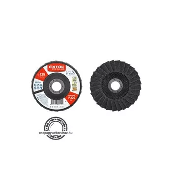   lamellás csiszoló INOX, acél és ALU munkadarabok csiszolására, 125×22mm; P320 (darabáras, de csak ötösével rendelhető)