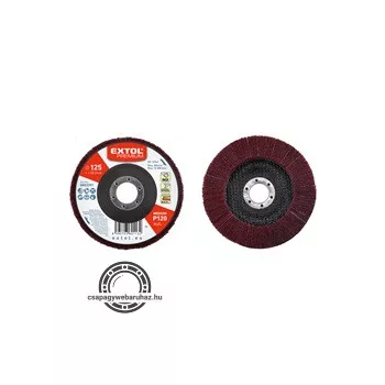   lamellás csiszoló INOX, acél és ALU munkadarabok csiszolására, 125×22mm; P120 (darabáras, de csak ötösével rendelhető)