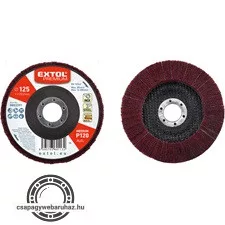 lamellás csiszoló INOX, acél és ALU munkadarabok csiszolására, 125×22mm; P120 (darabáras, de csak ötösével rendelhető)